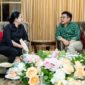 Ketua DPP PDI Perjuangan Puan Maharani bertemu dengan Ketua PKB Muhaimin Iskandar (Cak Imin). (Instagram.com/@puanmaharaniri)