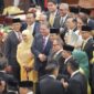Menteri Pertahanan RI Prabowo Subianto hadir dalam Sidang Tahunan MPR RI. (Instagram.com/@prabowo) 
 
