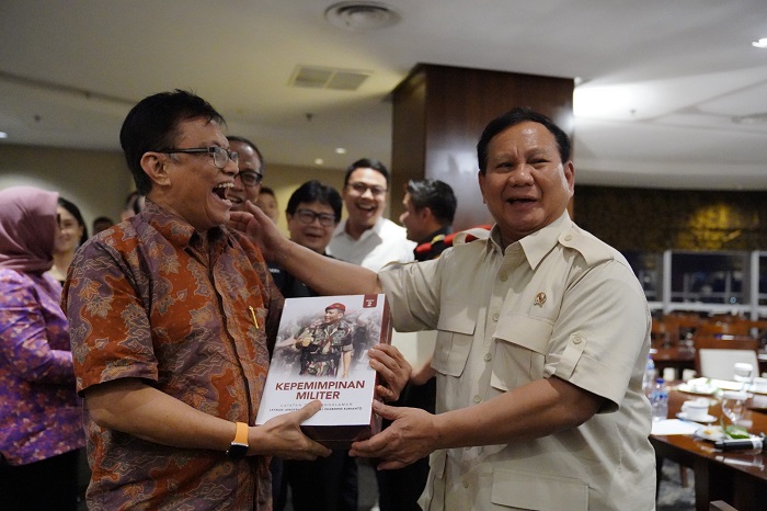 Menteri Pertahanan (Menhan) Prabowo Subianto menyambangi kantor CT Corp. (Dok. Tim Media Prabowo) 
