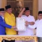 Ketua Umum Partai Gerindra Prabowo Subianto bersama Ketuam Umum Partai Golkar Airlangga Hartarto, Ketua Umum ZUlkifli Hasan dan Ketua Umum PKB Muhaimin Iskandar. (Facbook.com/@Prabowo Subianto)