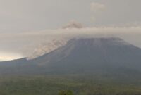 Aktivitas vulkanis Gunung Semeru di Jawa Timur. (Dok. Magma.esdm.go.id) 
