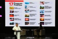 Ketua Umum Partai Gerindra Prabowo Subianto di acara 'Mata Najwa On Stage: 3 Bacapres Bicara Gagasan' di Graha Sabha Pramana UGM. (Dok. Tim Meida Prabowo Subianto)
