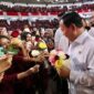 Menteri Pertahanan Prabowo Subianto saat memberi Kuliah Umum di Universitas Muhammadiyah Malang. (Dok. Tim Media Prabowo)
