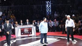 Acara Debat perdana Calon Presiden (Capres) 2024 yang digelar di kantor KPU. (Dok. Tim Media Prabowo-Gibran)

