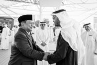 Calon Presiden Prabowo Subianto bersama Presiden Uni Emirat Arab Mohamed Bin Zayed. (Instagram.com/@prabowo)