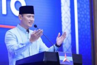 Presiden terpilih 2024-2029 Prabowo Subianto menghadiri acara silaturahmi dan buka puasa bersama Partai Demokrat di Hotel St Regis. (Facebook.com/@DPP Partai Demokrat)