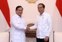 Calon Presiden No Urut 02, Prabowo Subianto bersama Presiden Jokowi. (Dok. Presidenri.go.id)

