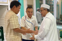 Mantan Imam Besar Front Pembela Islam (FPI) Habib Rizieq Shihab. bersama Ketua Harian DPP Partai Gerindra Sufmi Dasco Ahmad dan Wakil Ketua Umum Partai Gerindra Habiburokhman. (Instagram.com @sufmi_dasco)