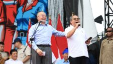 Presiden Prabowo Subianto dalam peringatan Hari Buruh Internasional atau May Day 2025 yang digelar di Lapangan Monas, Jakarta Pusat. (Dok. TIm Media Prabowo)

